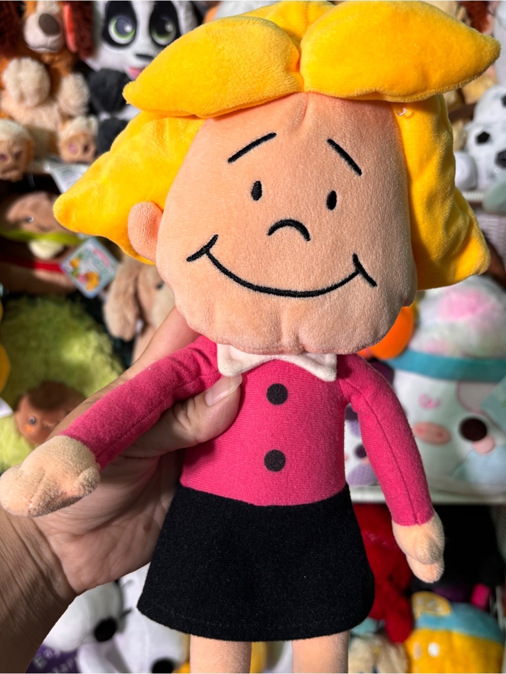 Kohls Cares Plush Emily Elizabeth Clifford Doll Pink Black Blonde 2016 16" Toy
